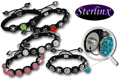 Schmuck von Sterlinx - Shamballa Armbänder